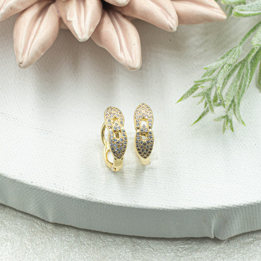 Micropave Huggies Earrings