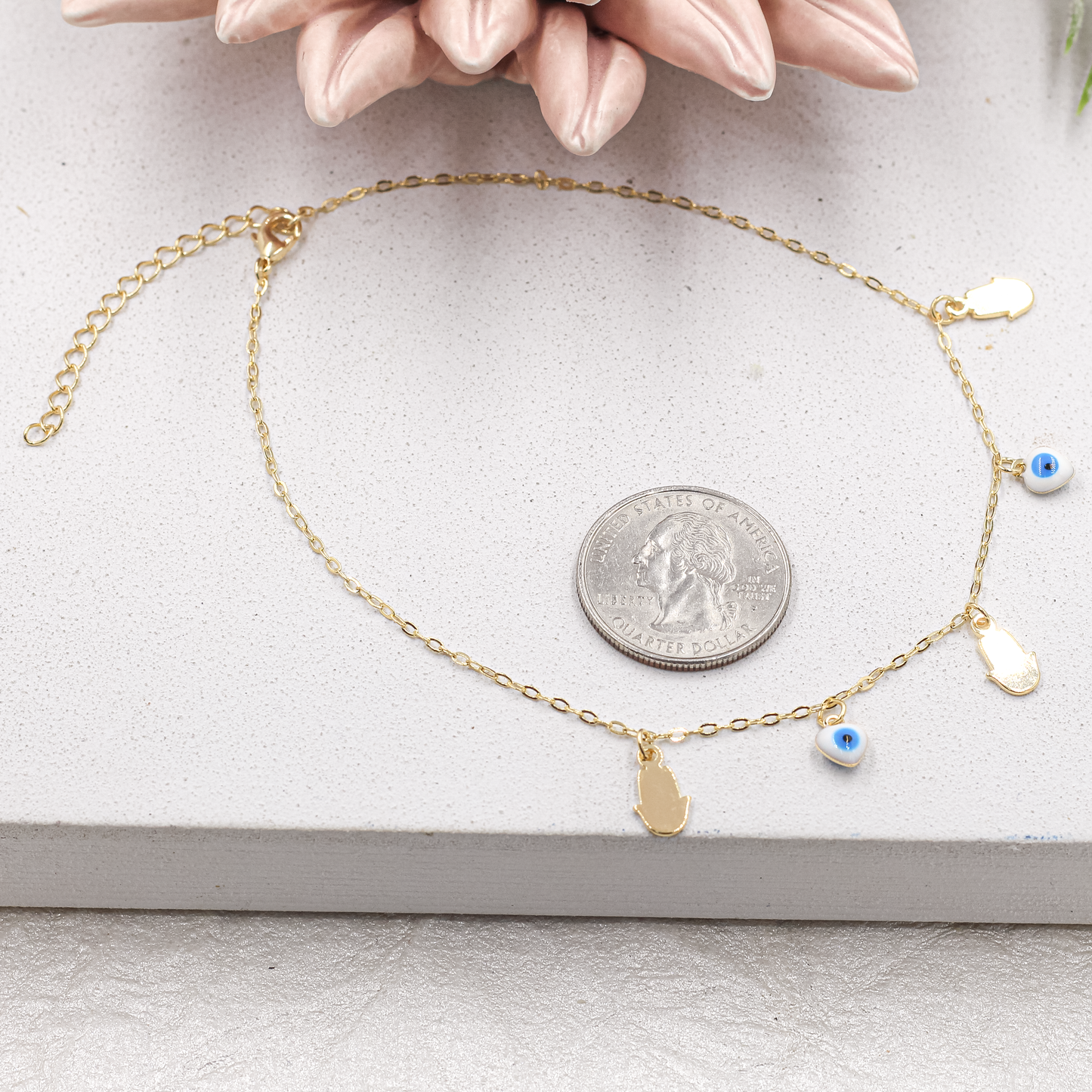 Hanging Lucky Charms Anklet