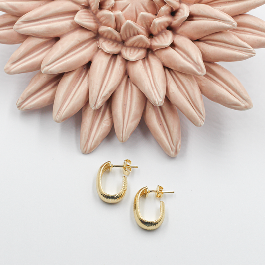 Textured Mini Hoop Earrings