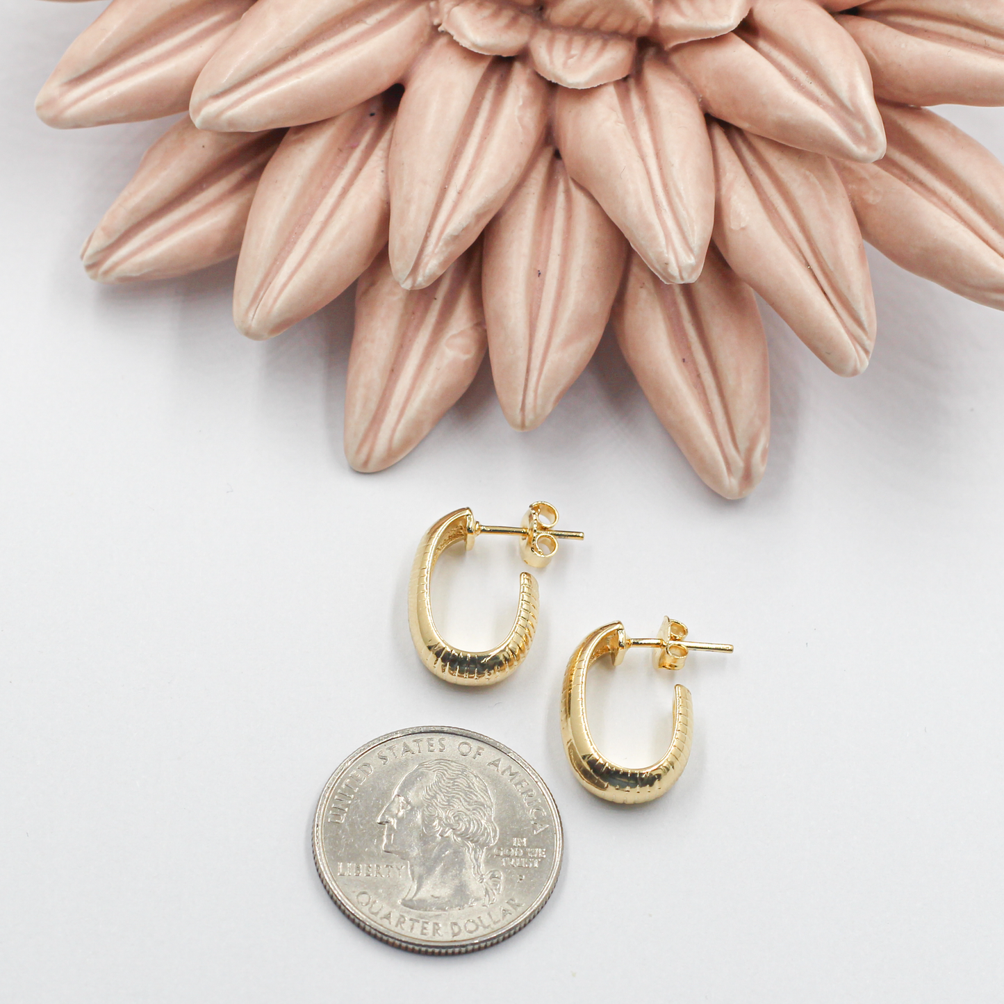 Textured Mini Hoop Earrings