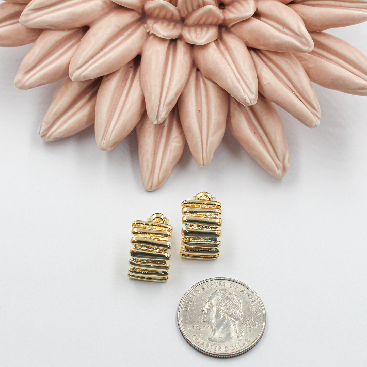Vintage Tubogas Stud Earrings
