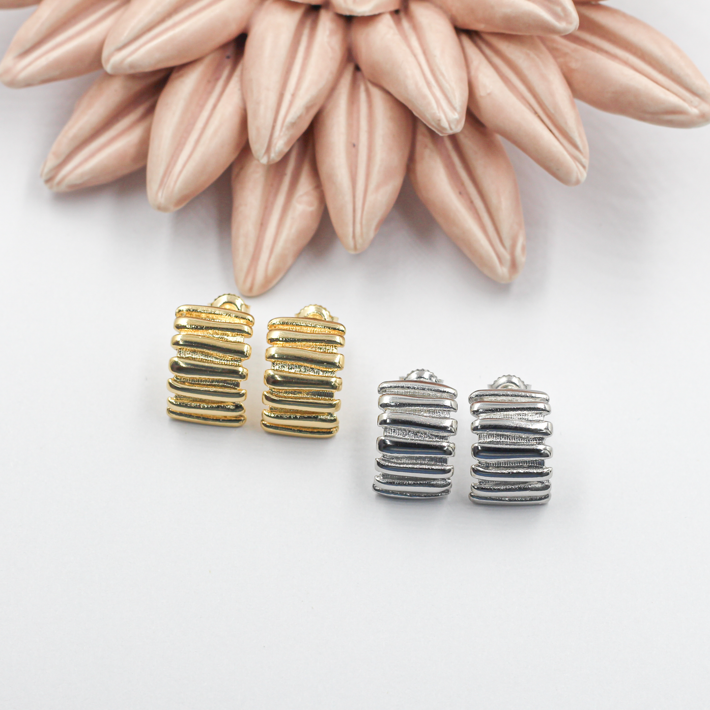 Vintage Tubogas Stud Earrings