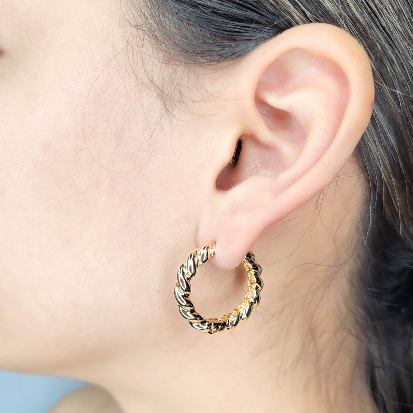 Croissant Hoops Earrings