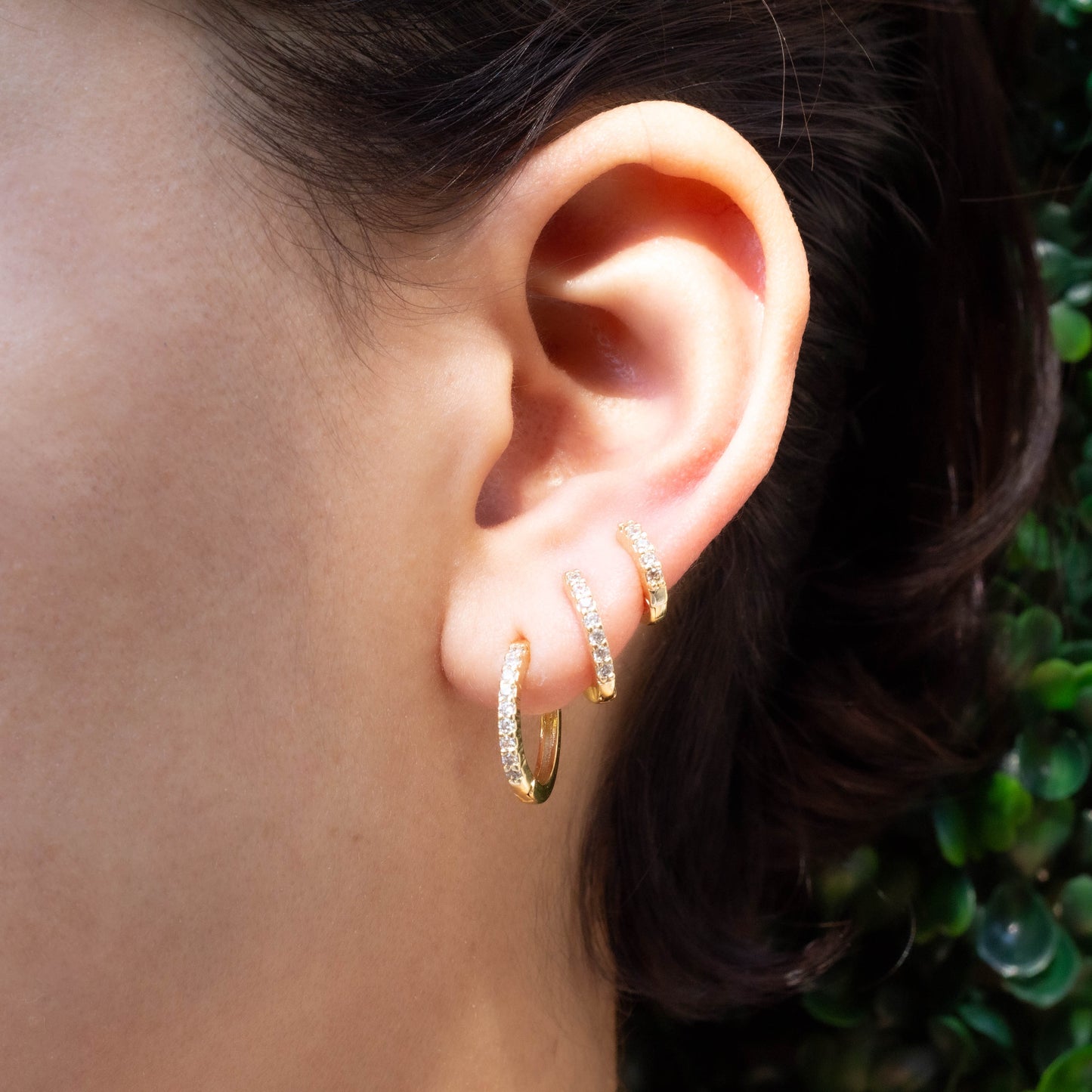 Eternity Cz Huggies Earrings