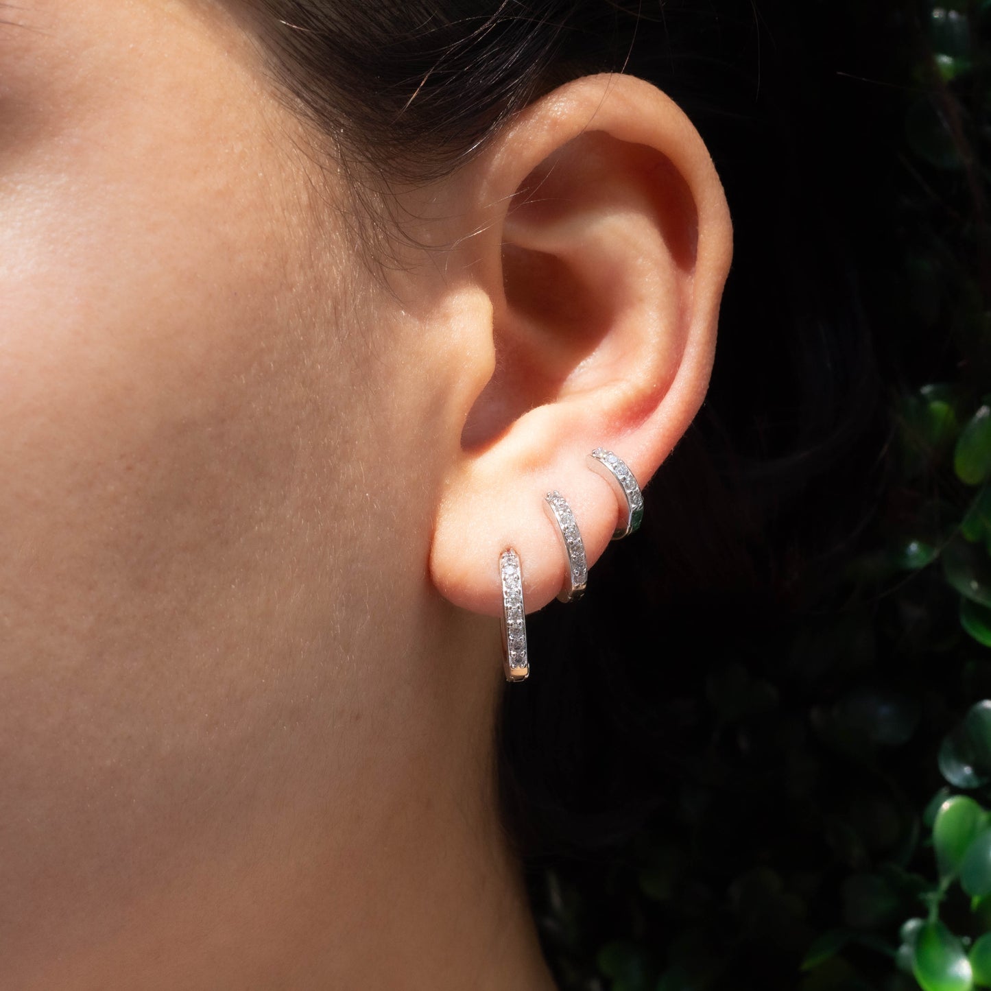 Eternity Cz Huggies Earrings