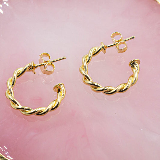 Twisted Hoop Earrings