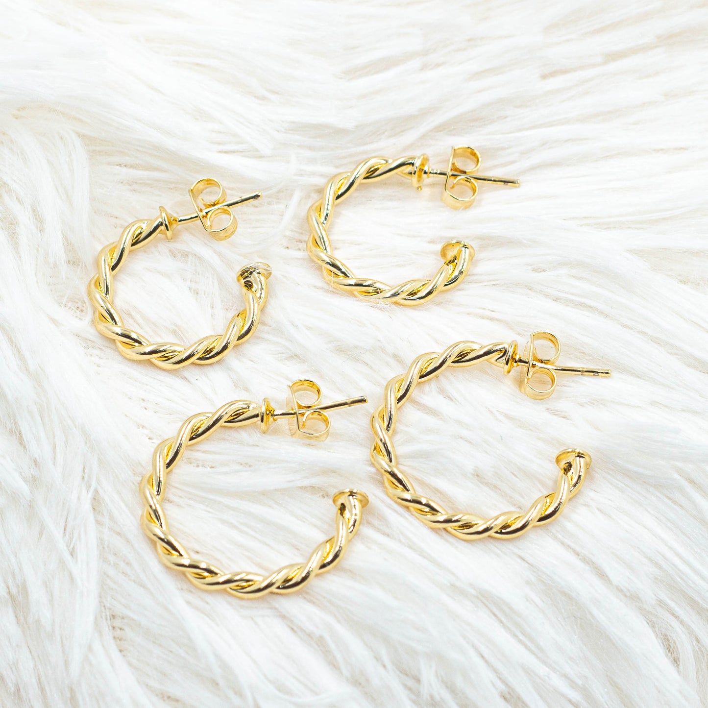 Twisted Hoop Earrings