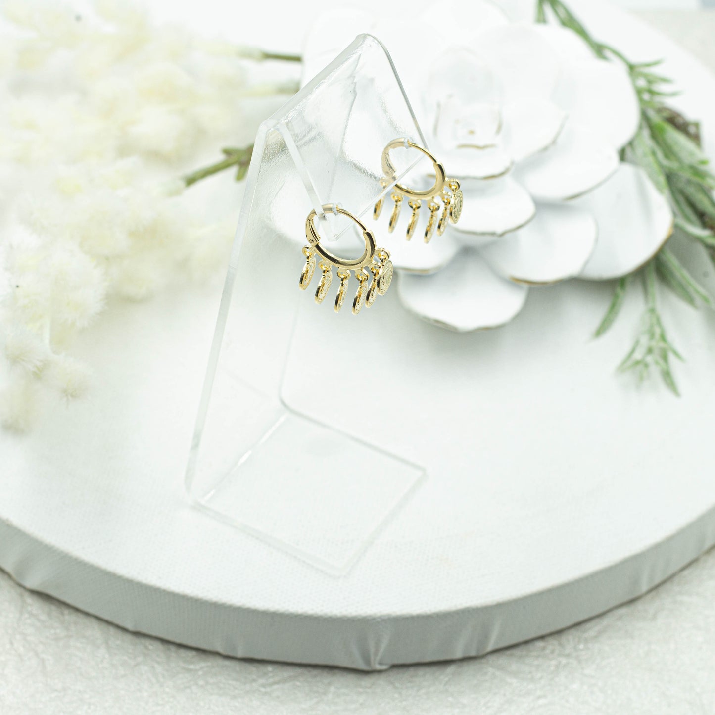 Coins Huggies Earrings