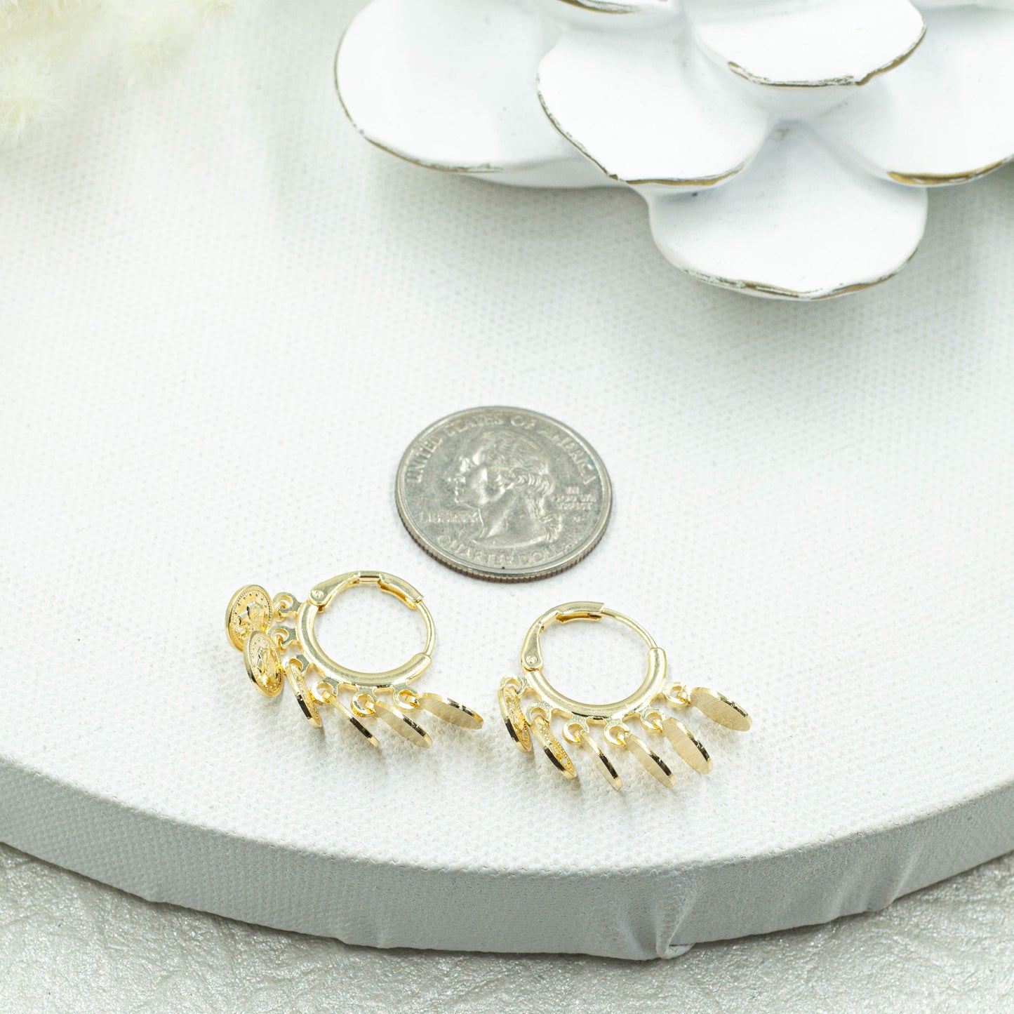Coins Huggies Earrings