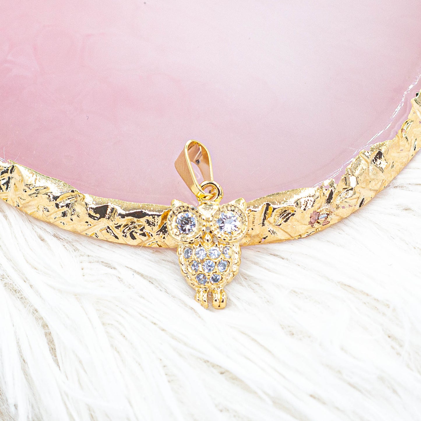 Owl Pendant | Zirconia Owl Pendant