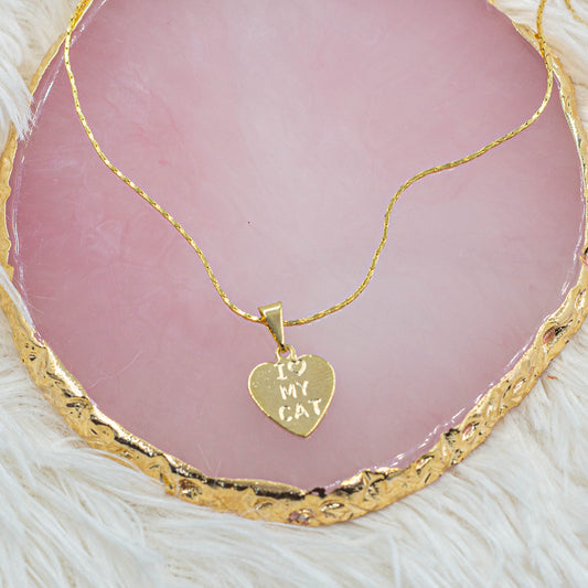 "I Love My Cat" Pendant
