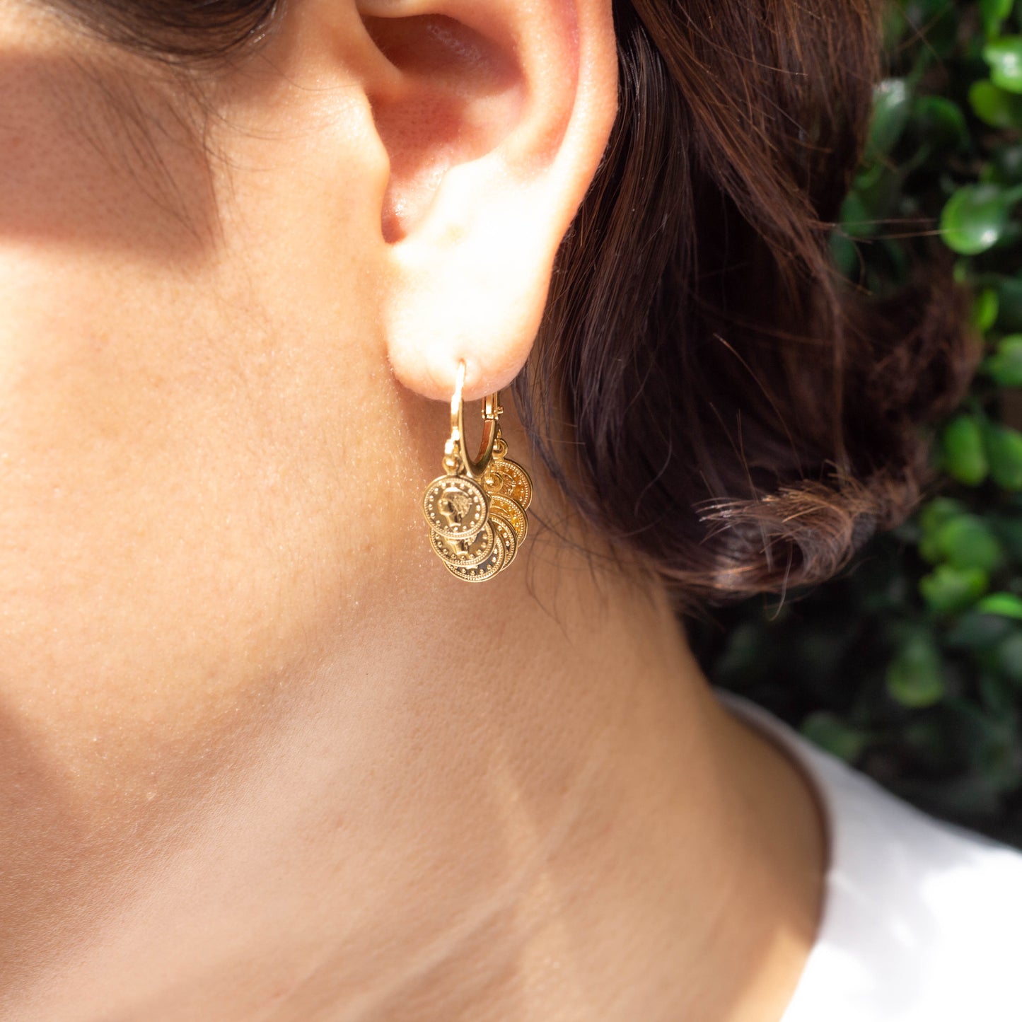 Coins Huggies Earrings