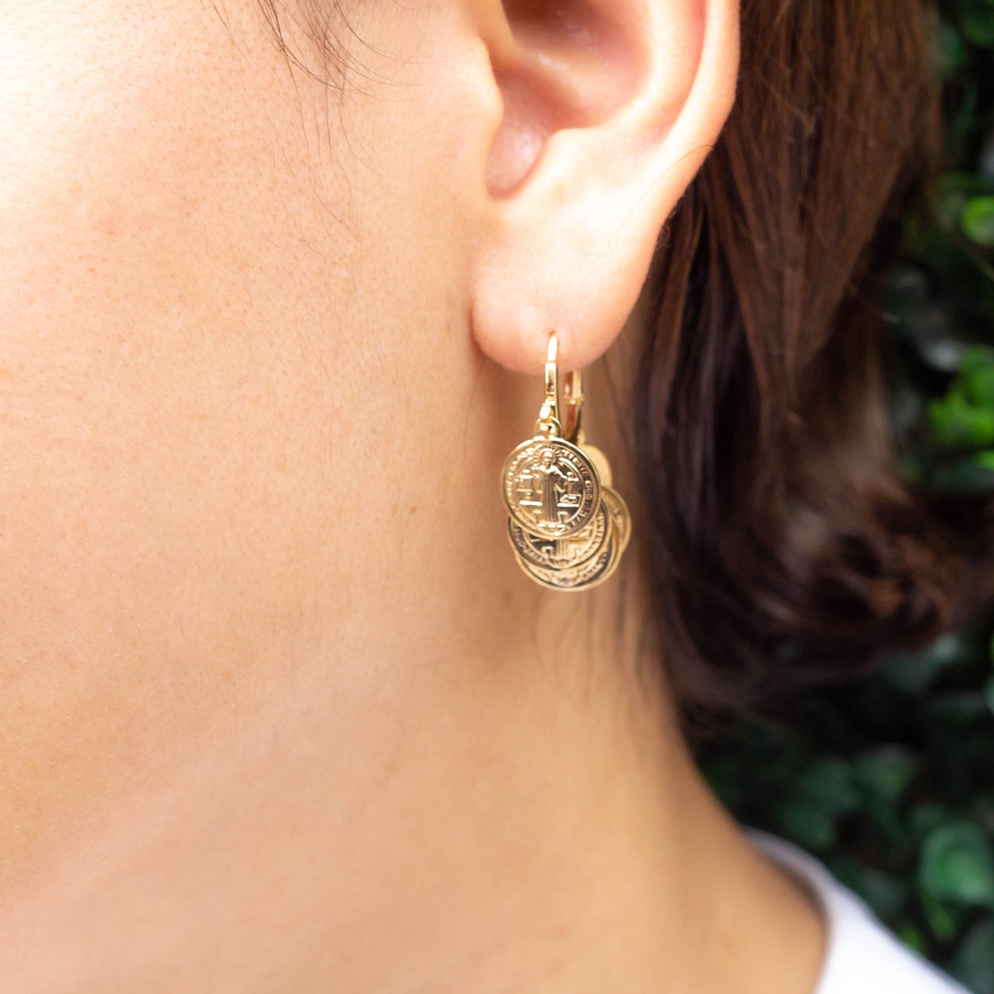 Saint Benedict Huggies Earrings
