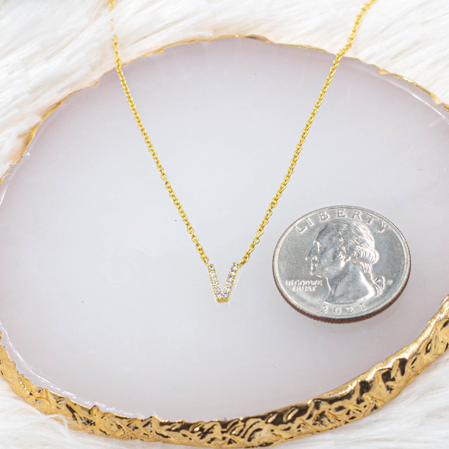 Dainty Initial Pendant Necklace