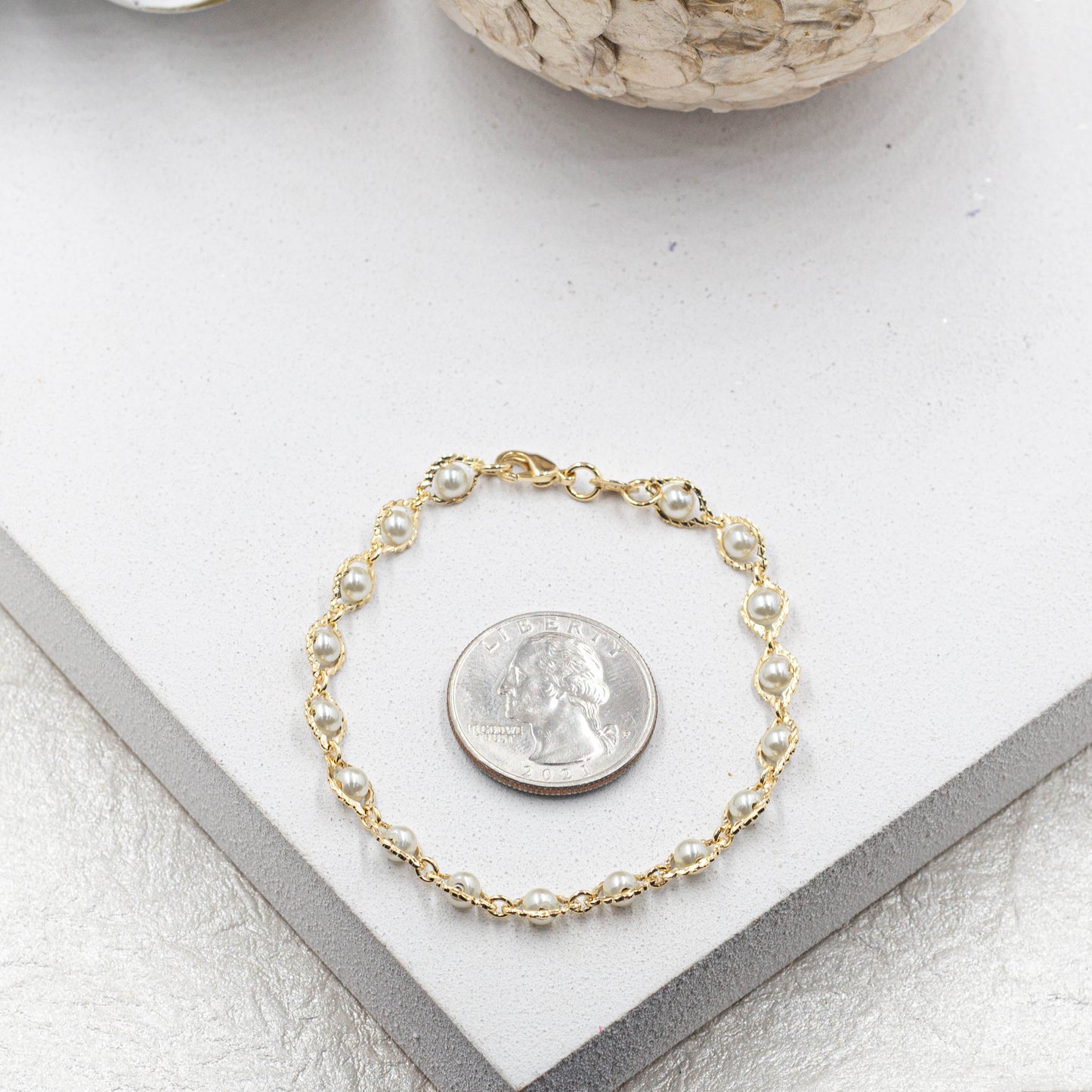 Dainty Small Pearl Set