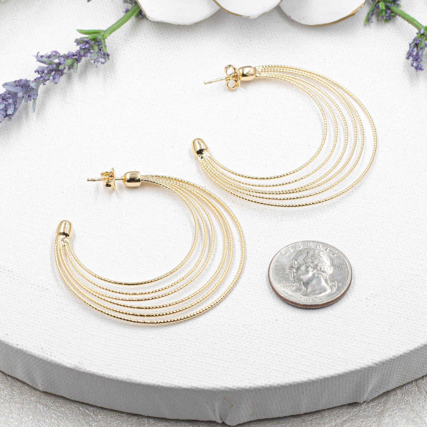 Diamond Cut Luna Earrings
