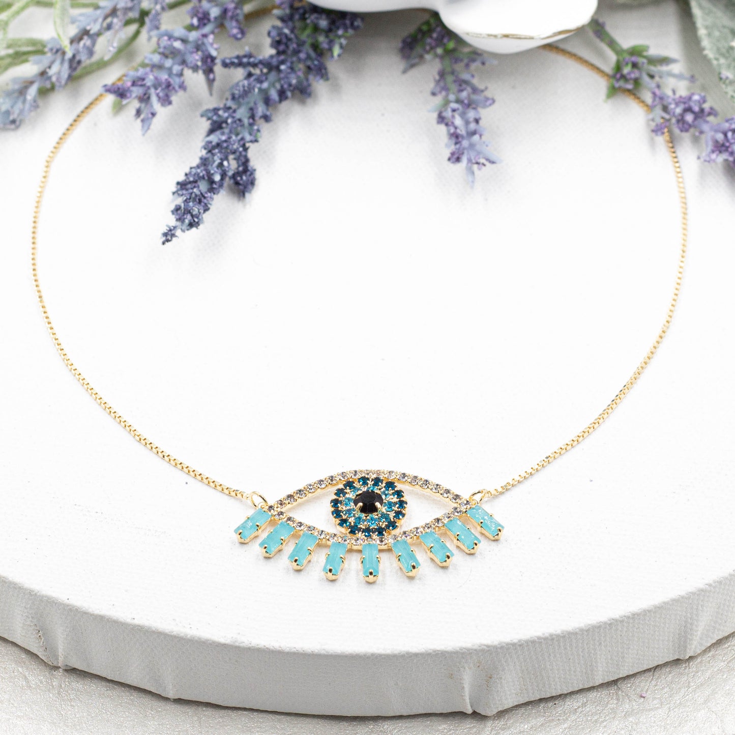 Turquoise Evil Eye Necklace