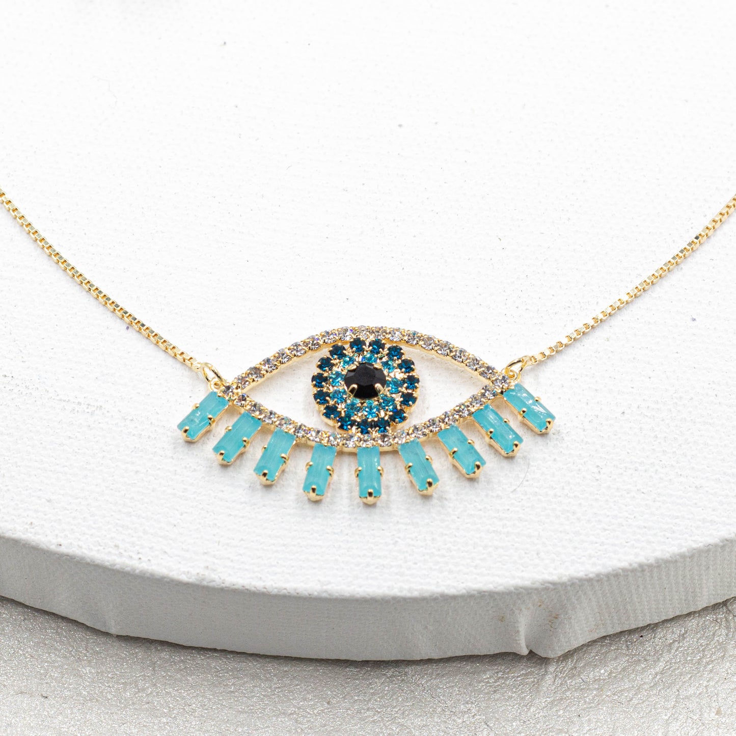 Turquoise Evil Eye Necklace
