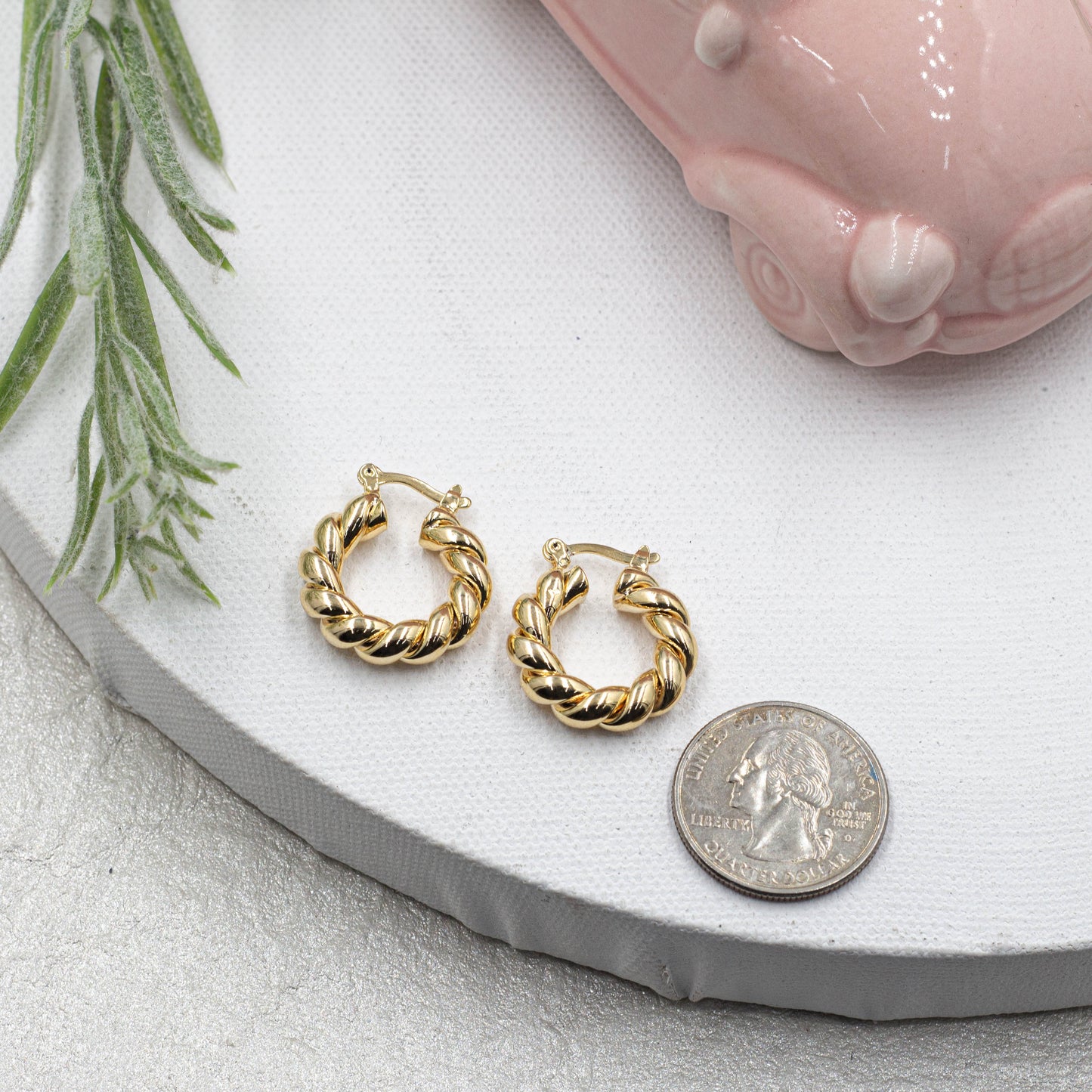 Twisted Hoops Earrings