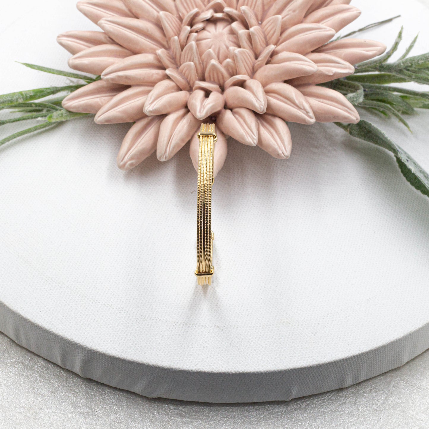 Five Lines Diamond Cut Bangle