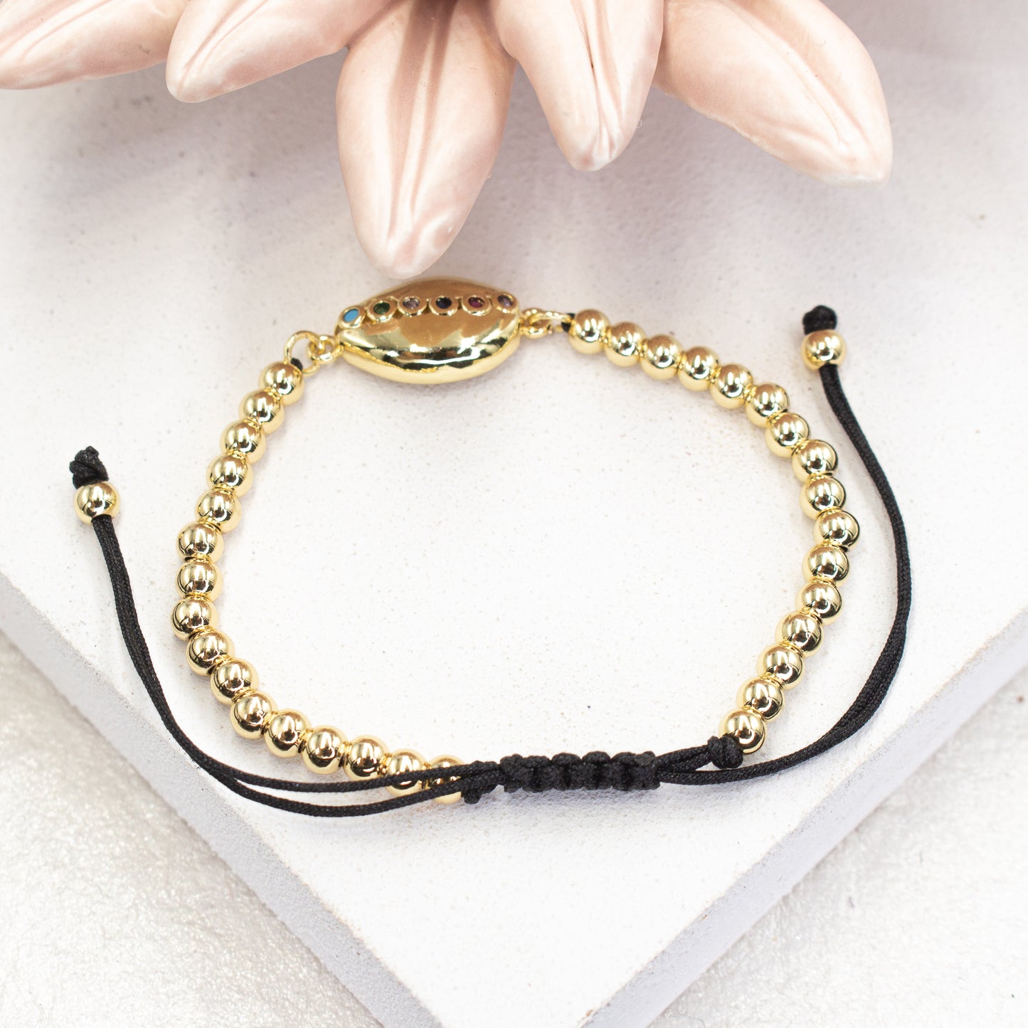 Beaded Cowrie Bracelet