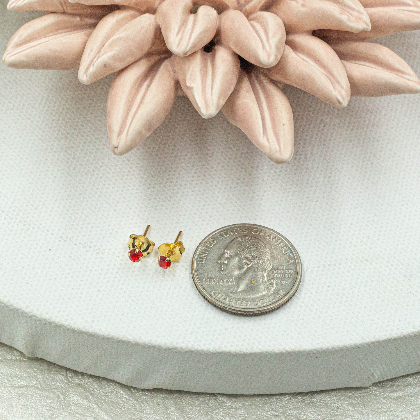 Dainty Colorful Cz Studs Earrings