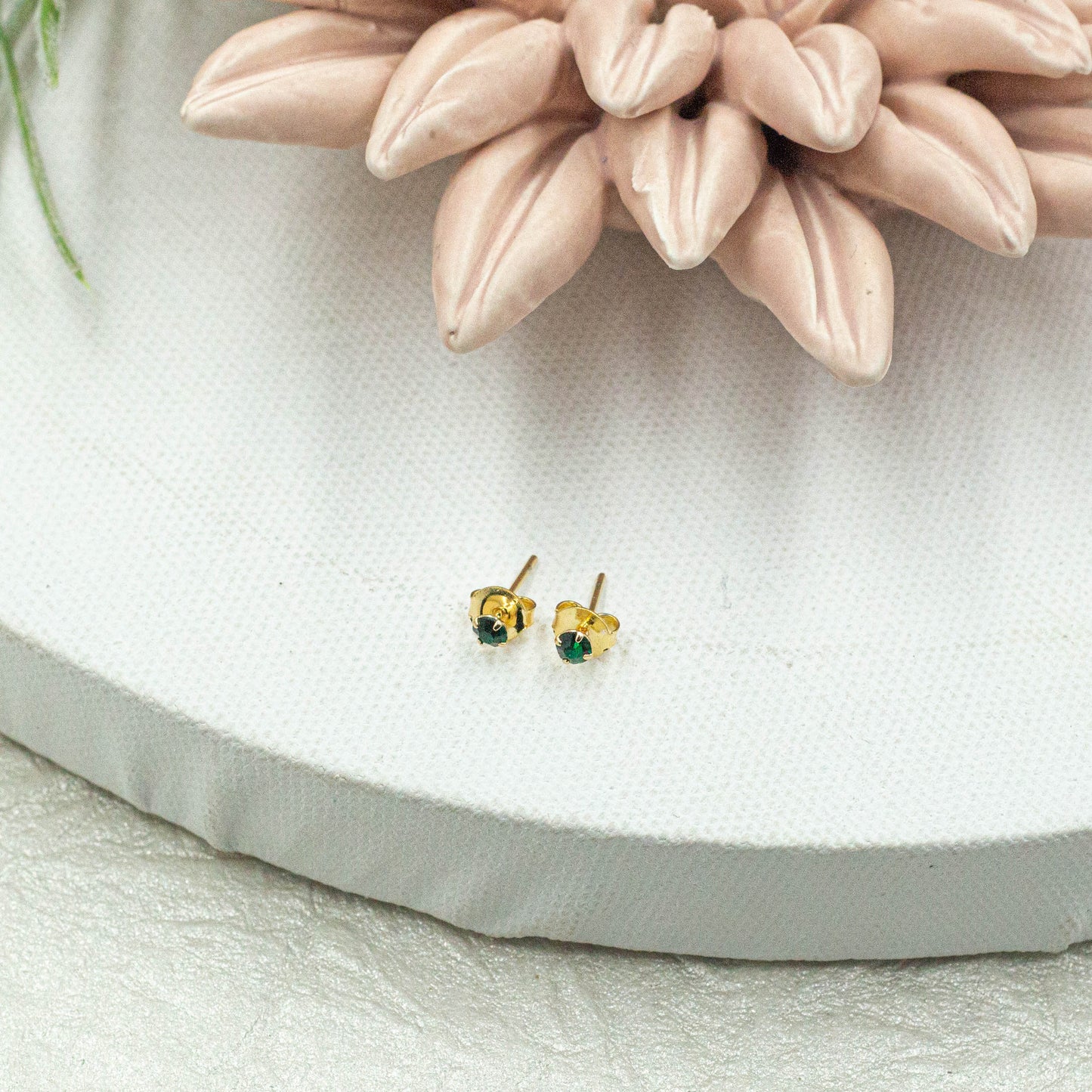 Dainty Colorful Cz Studs Earrings