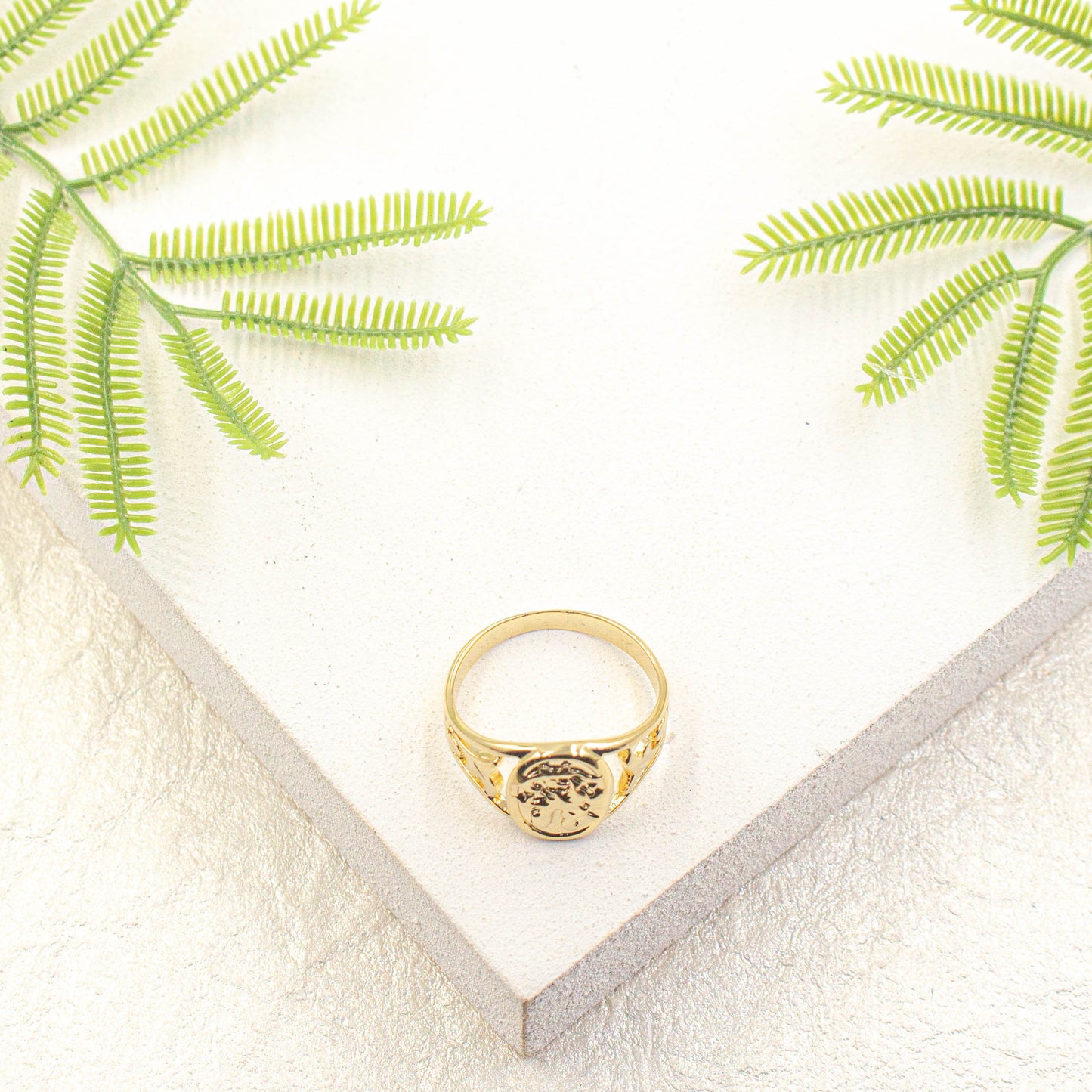 Saint George Signet Oval Ring for Men