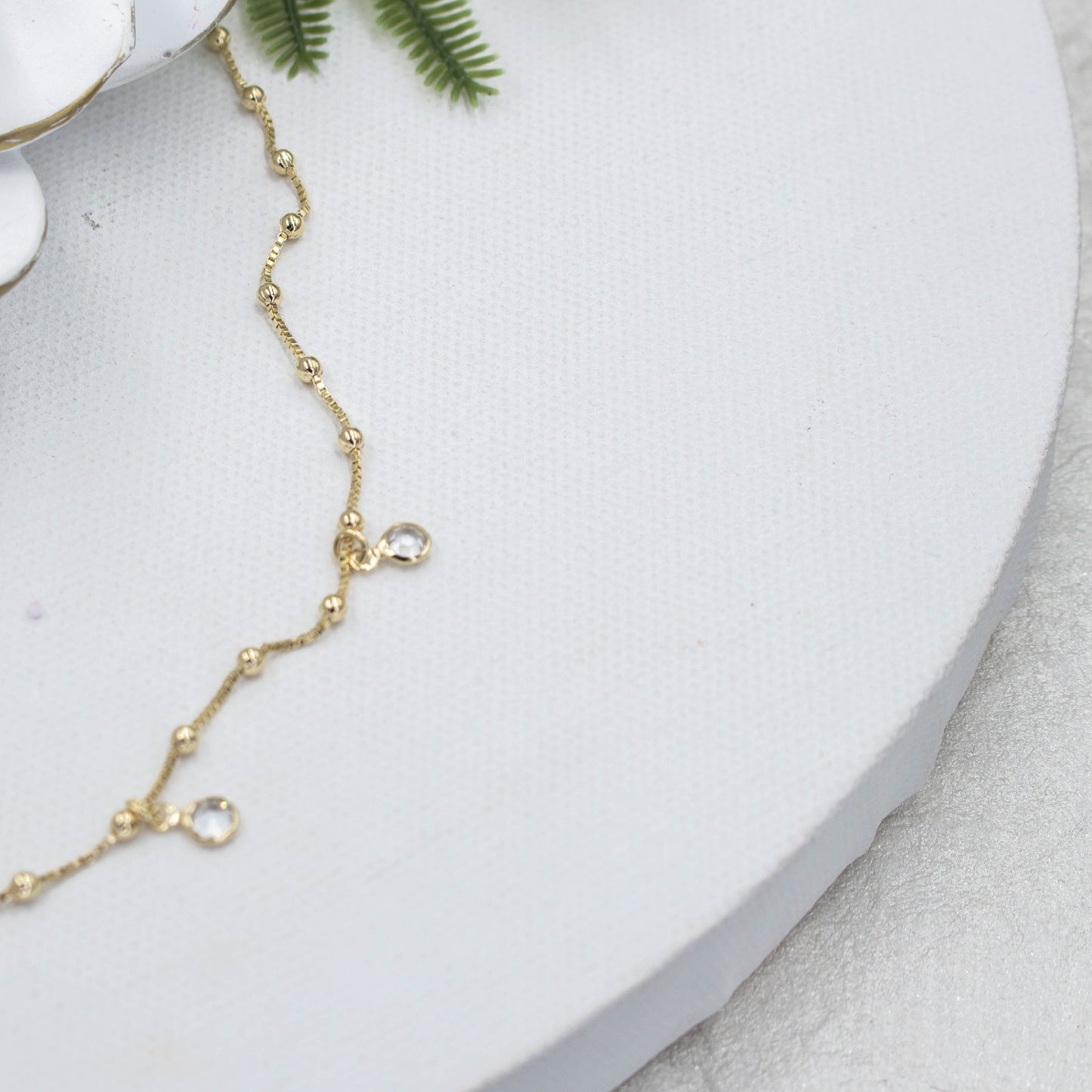 Saint Benedict Pendant with Four Spot Light Satellite Chain Necklace