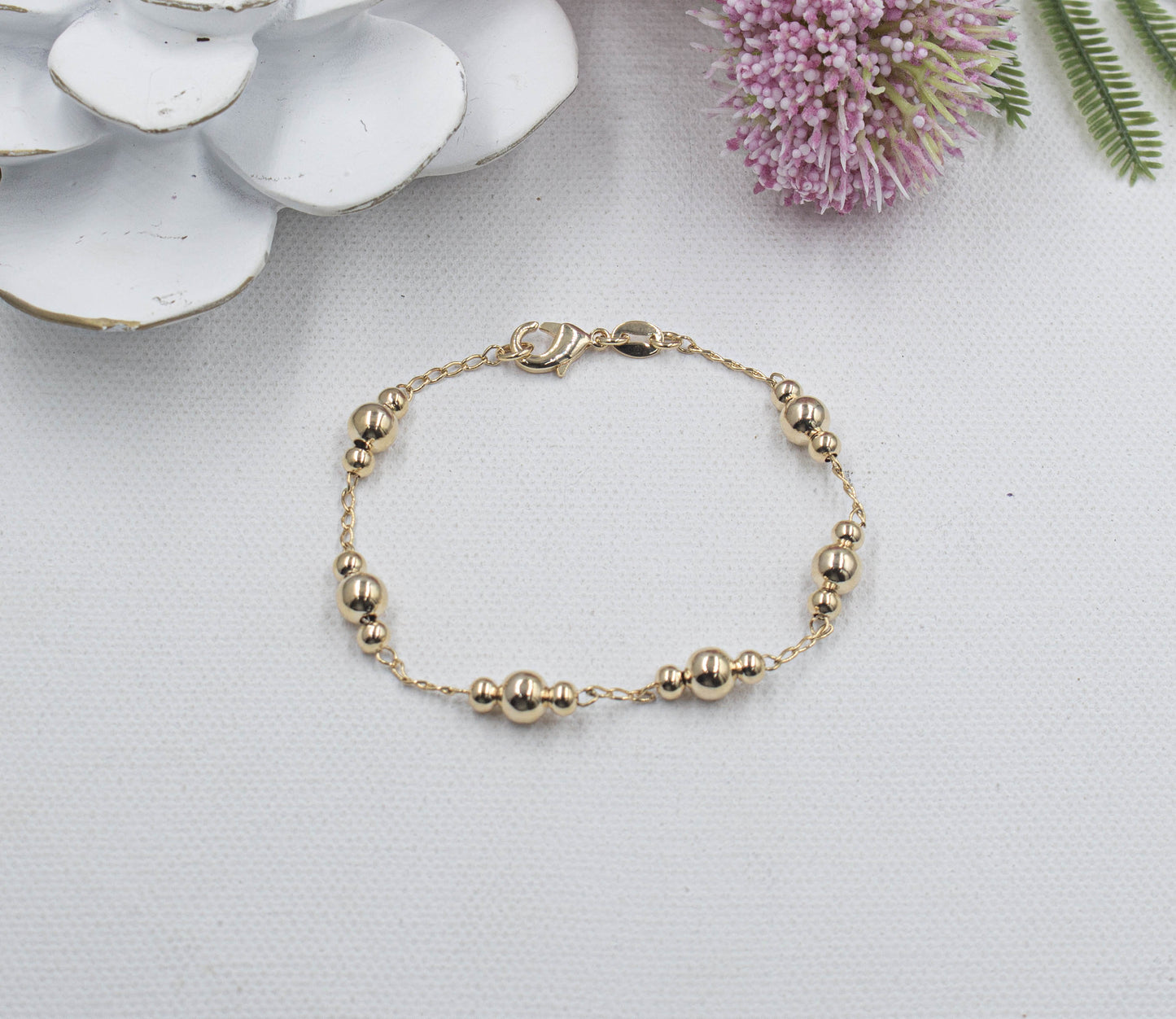 Chunky Three Beaded Together Choker & Bracelet