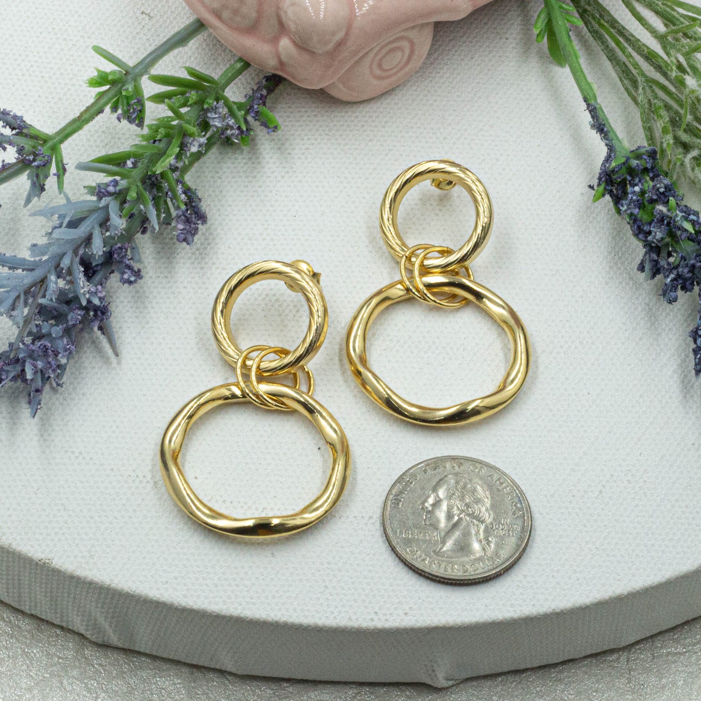 Circle Dangle Earrings