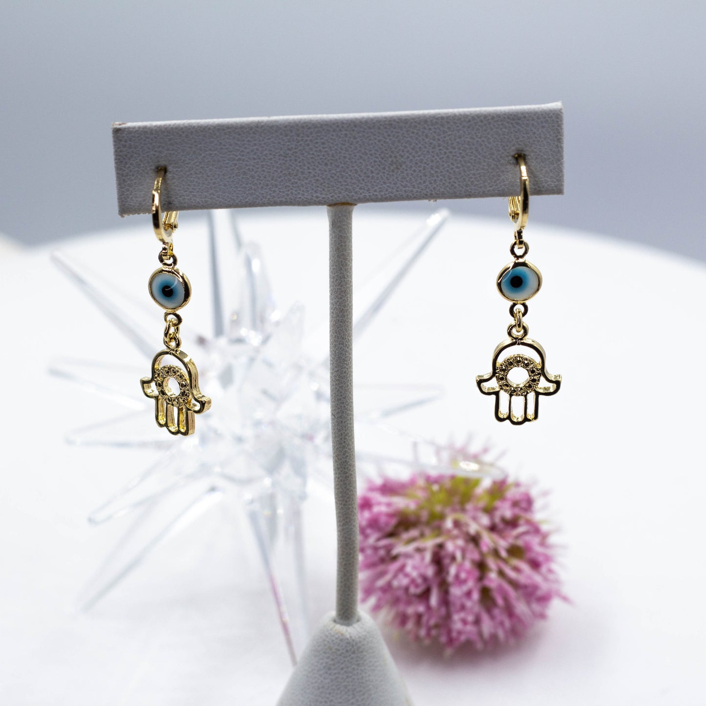 Hamsa Hand Huggie Earrings