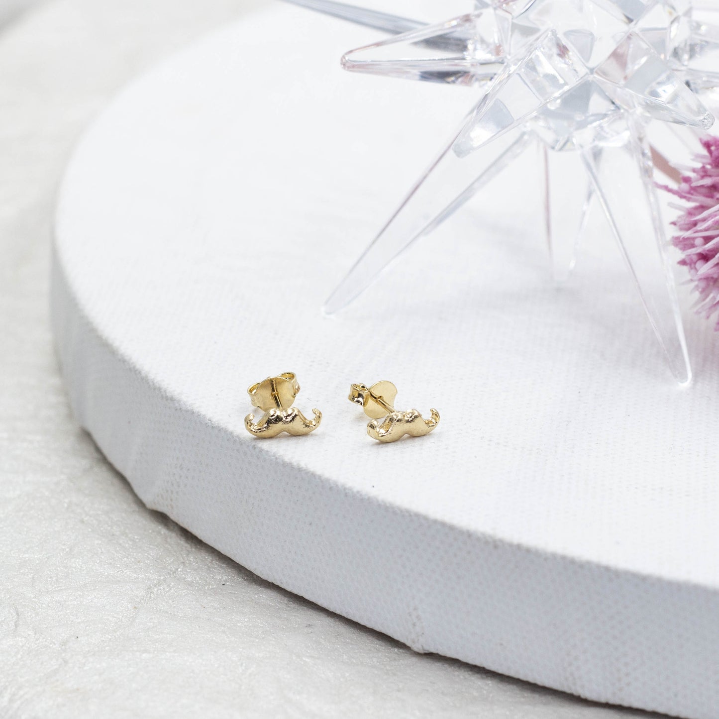 Mustache Stud Earrings