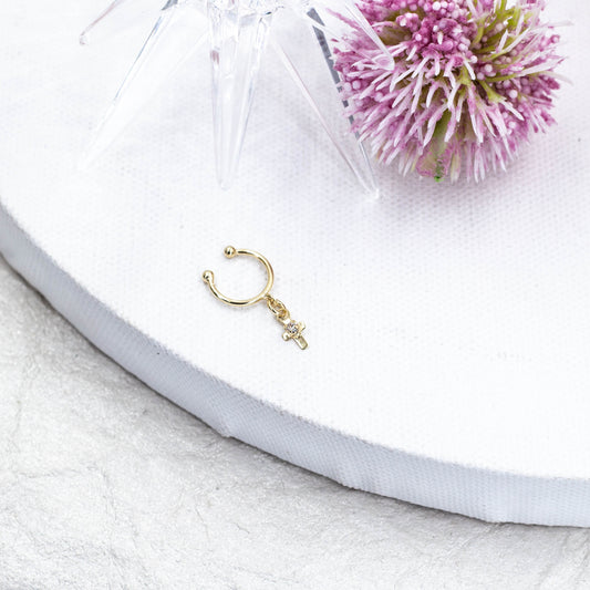 Cross Cuff Earrings | Ear Cuff no Piercing