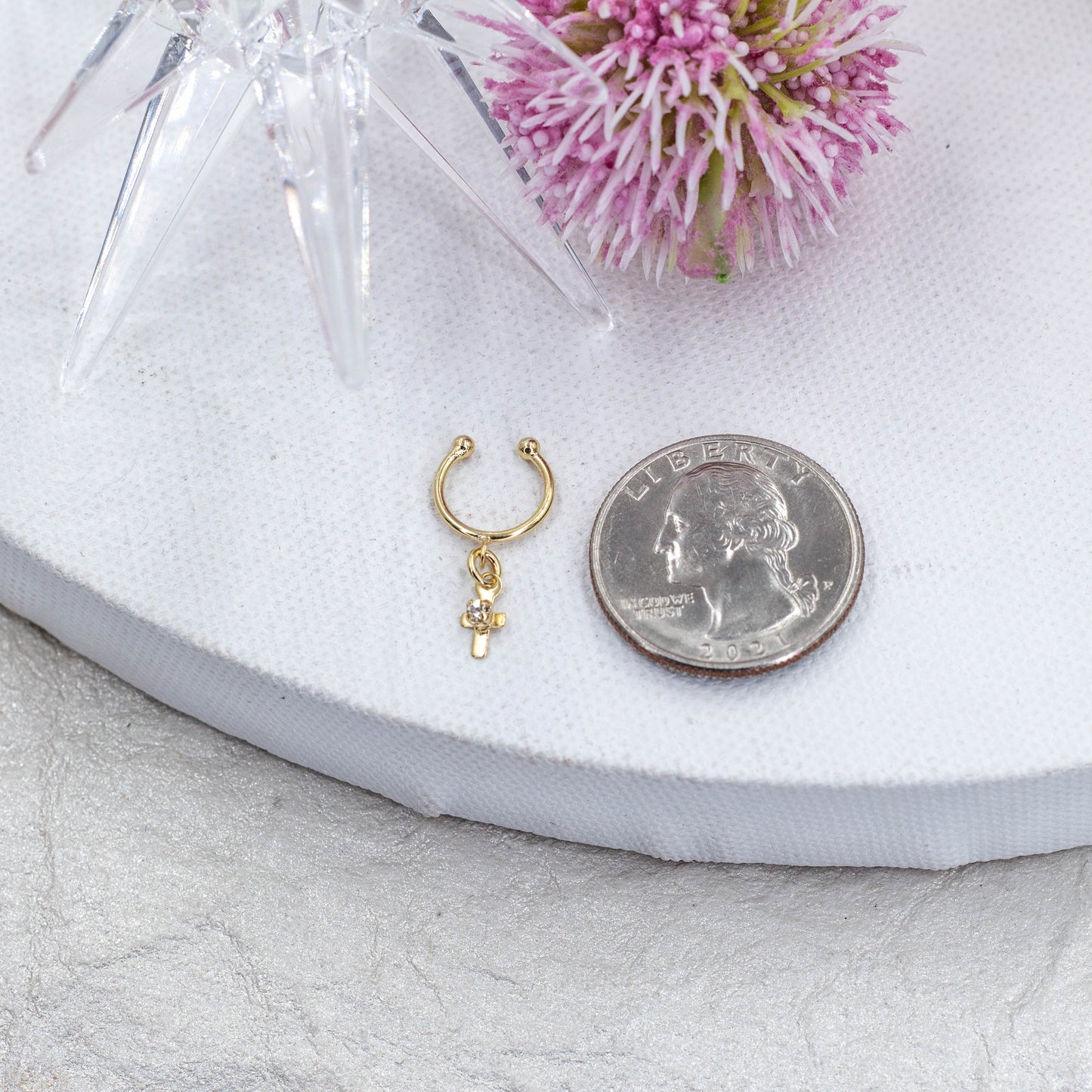 Cross Cuff Earrings | Ear Cuff no Piercing