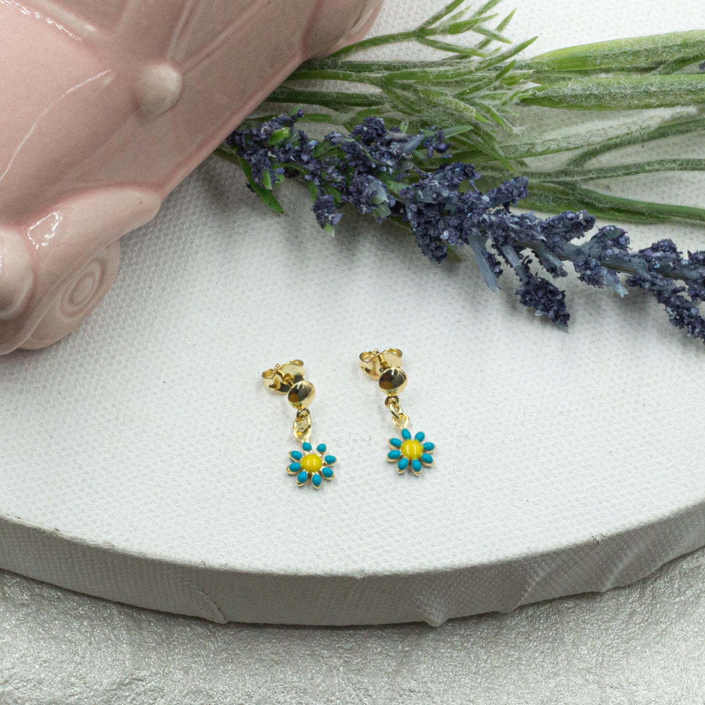 Dainty Daisy Flower Earrings