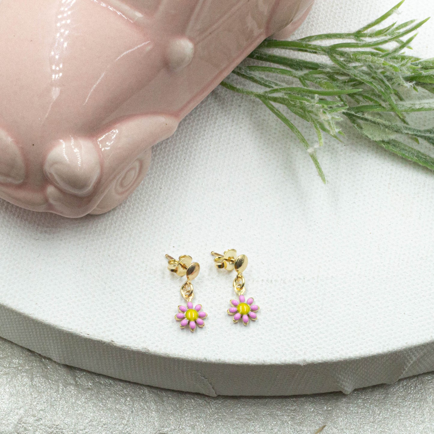 Dainty Daisy Flower Earrings