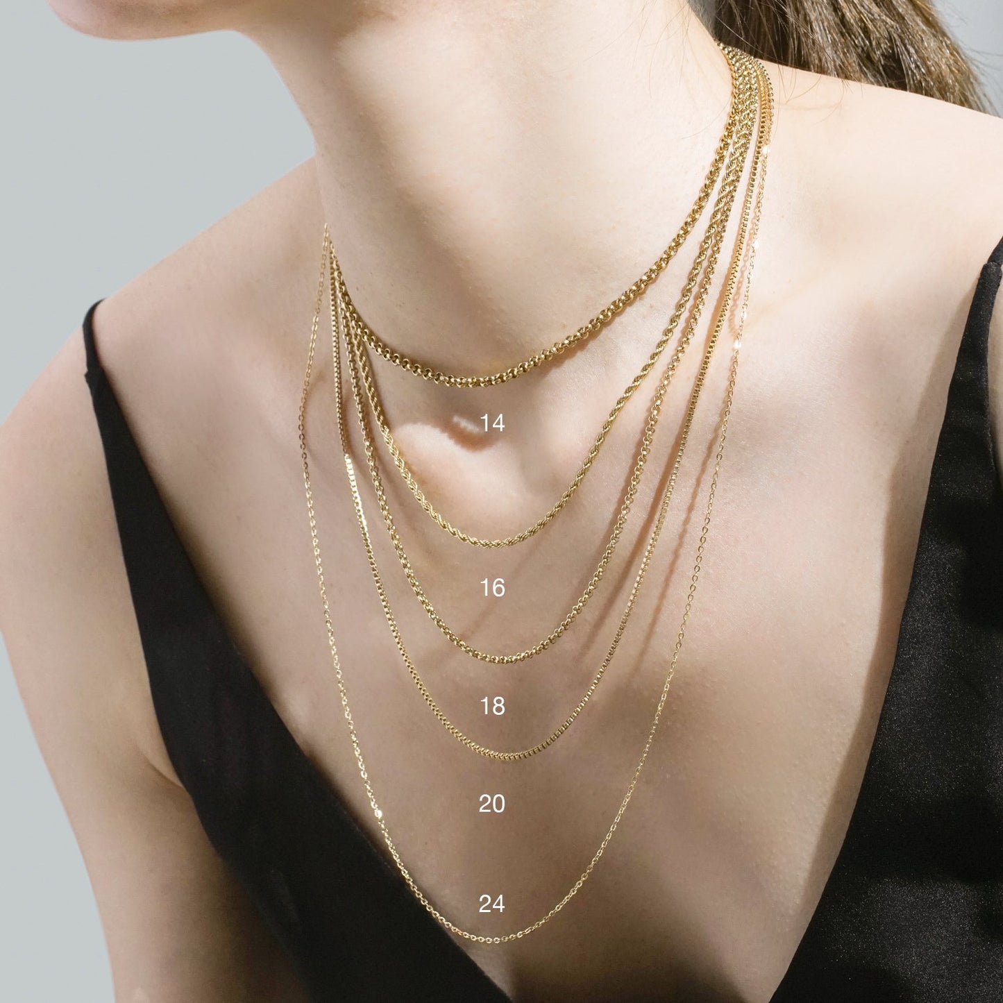 Figaro Chain Necklace 3mm