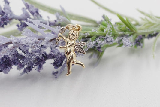 Dainty Angel with Bow & Arrow Pendant