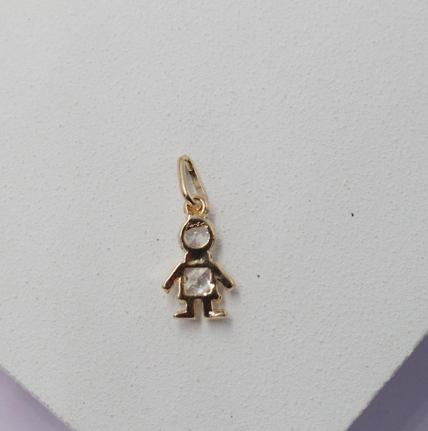 Boy and Girl Zirconia Pendant