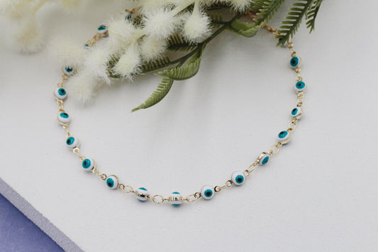 Blue Evil Eye Anklet