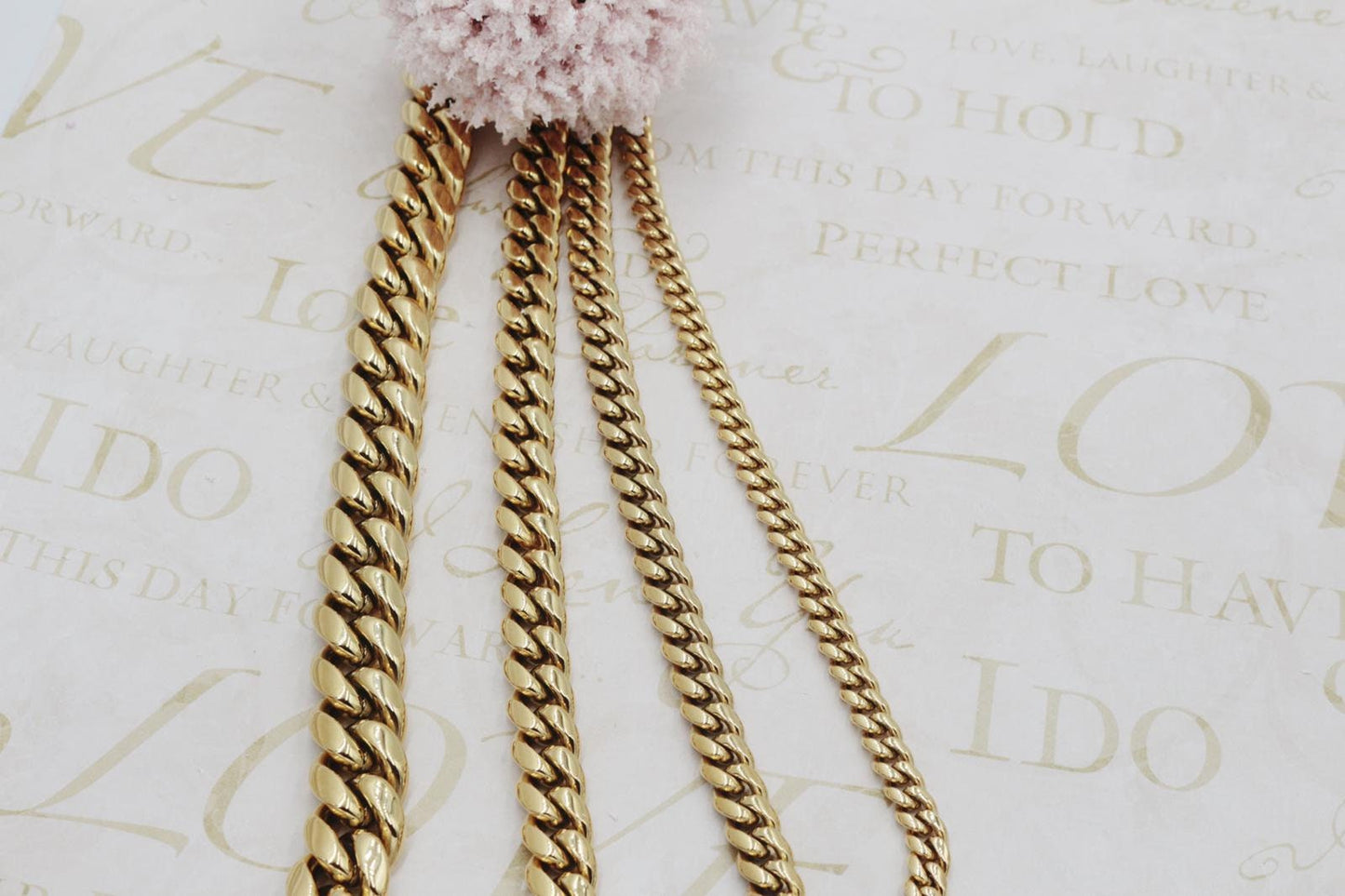 Cuban Link Chain with Open Box Clasp Choker & Necklace 6mm, 8mm, 10mm, 14mm
