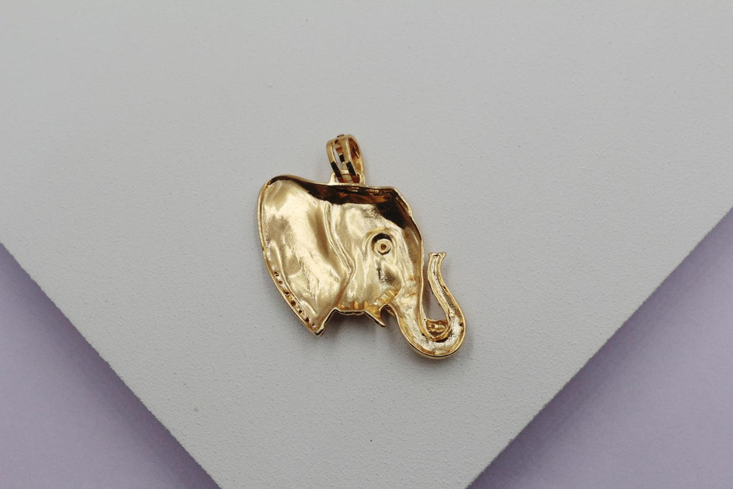 Elephant with Cubic Zirconia Accents Pendant
