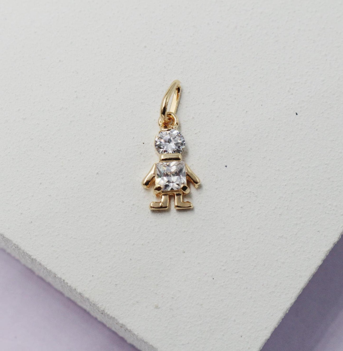 Boy and Girl Zirconia Pendant