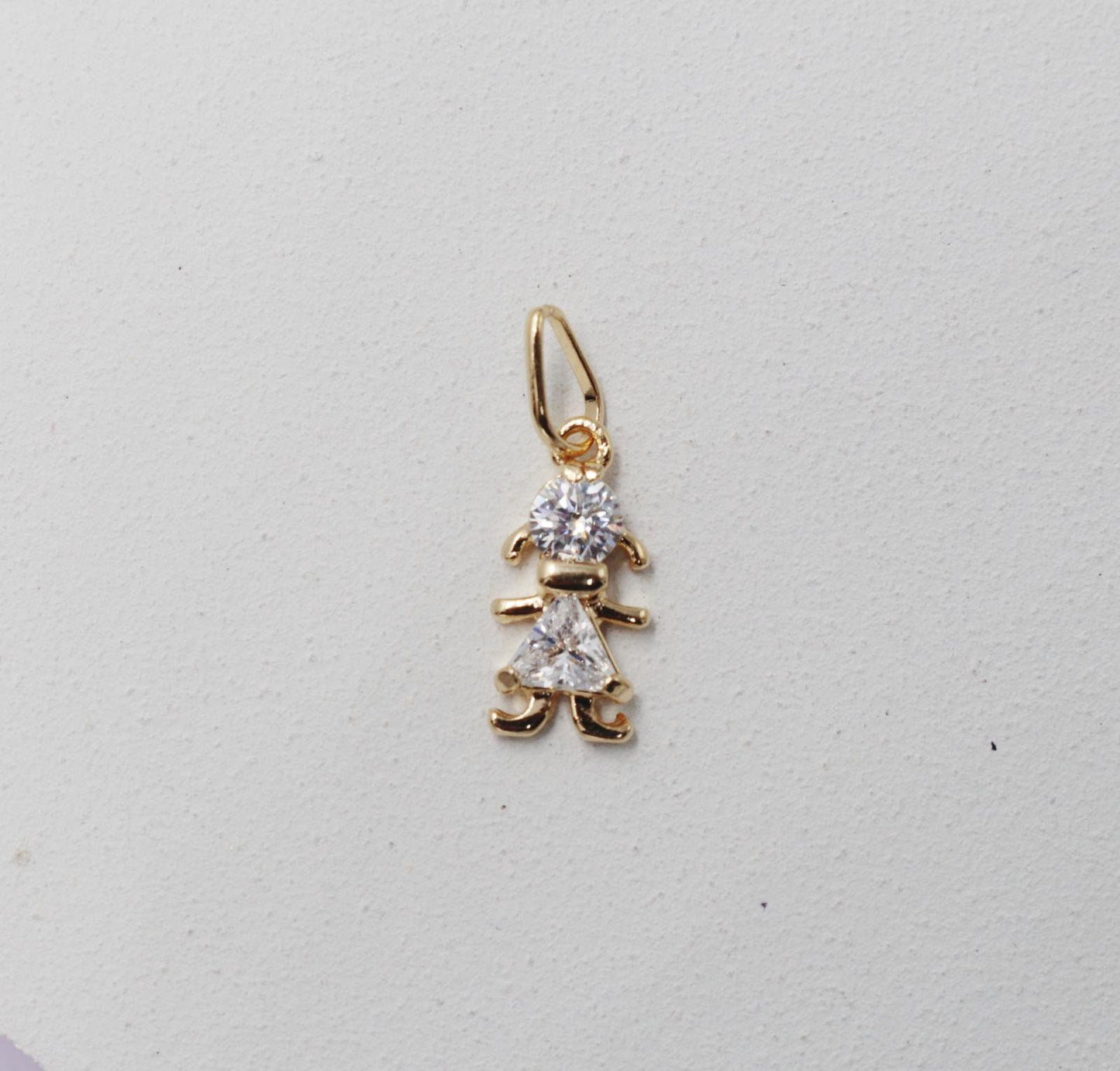 Boy and Girl Zirconia Pendant