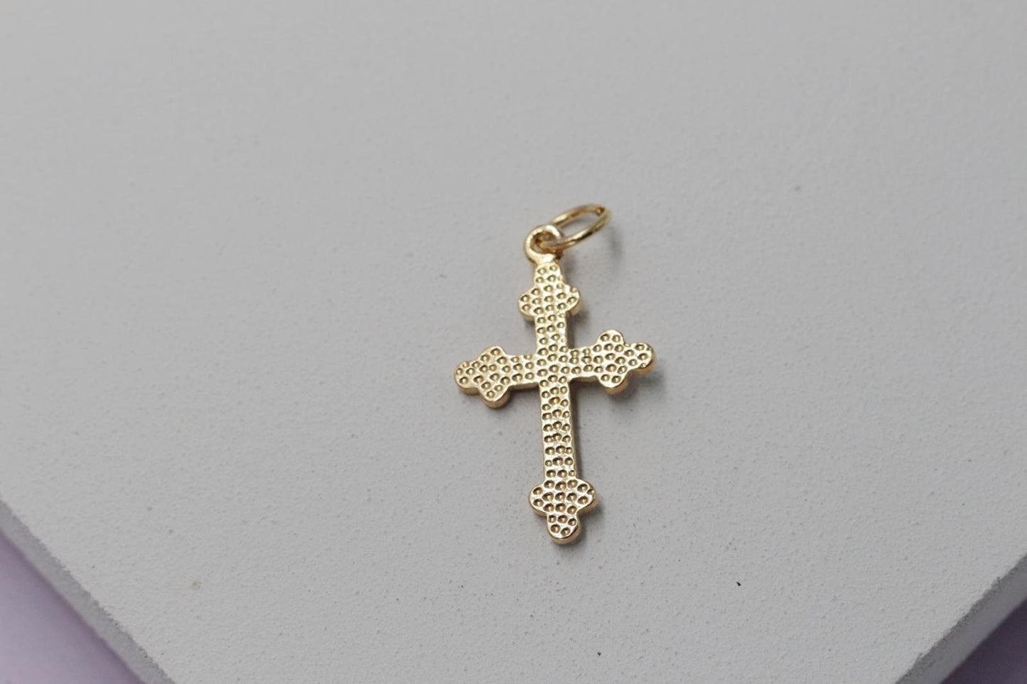 Black Crucifix Cross Pendant