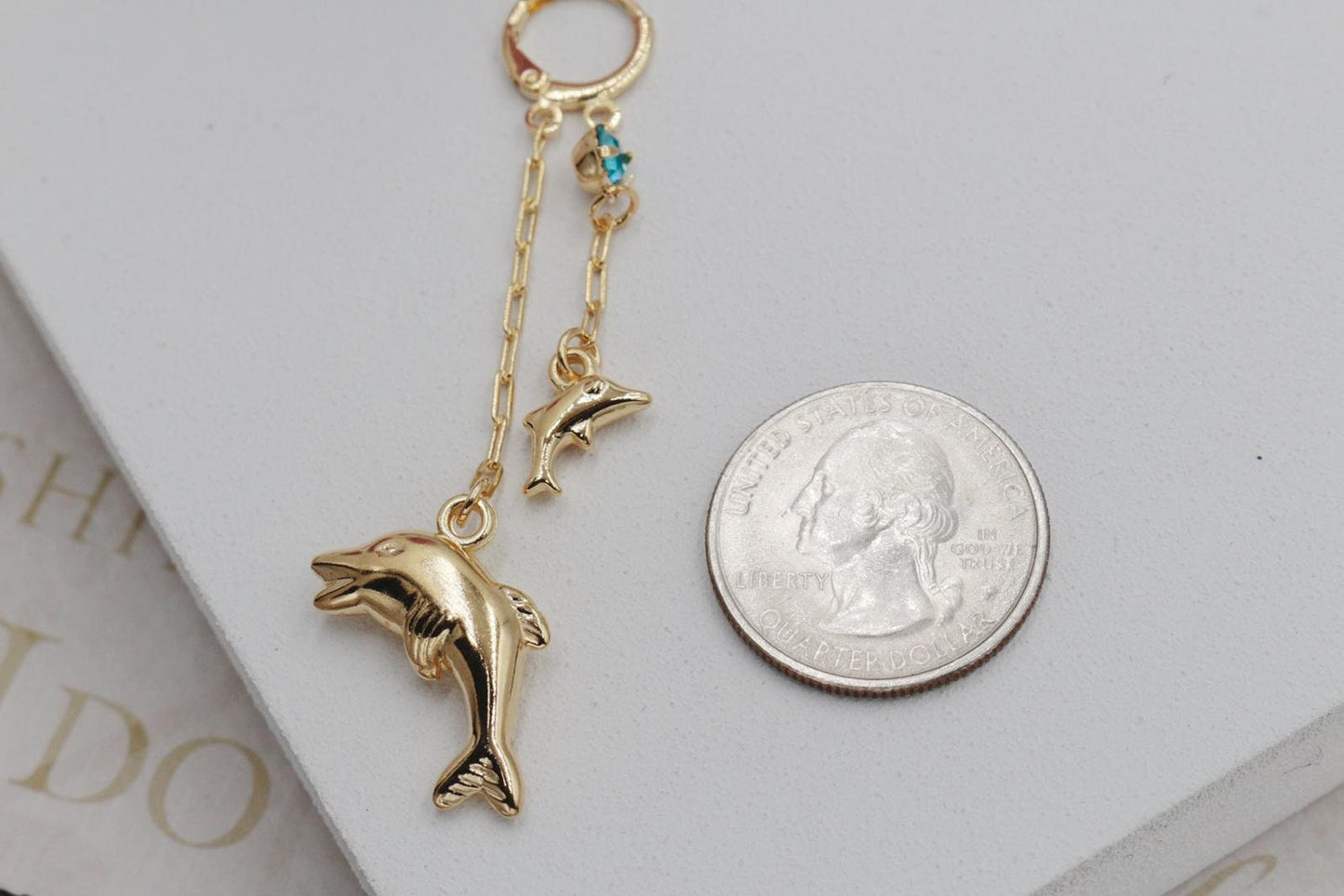 Dolphins Huggies Earrings