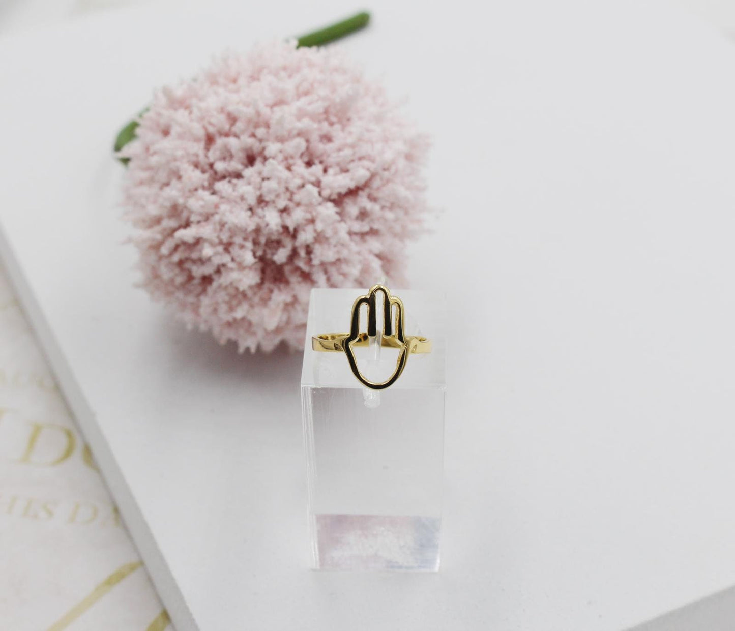 Open Hamsa Ring