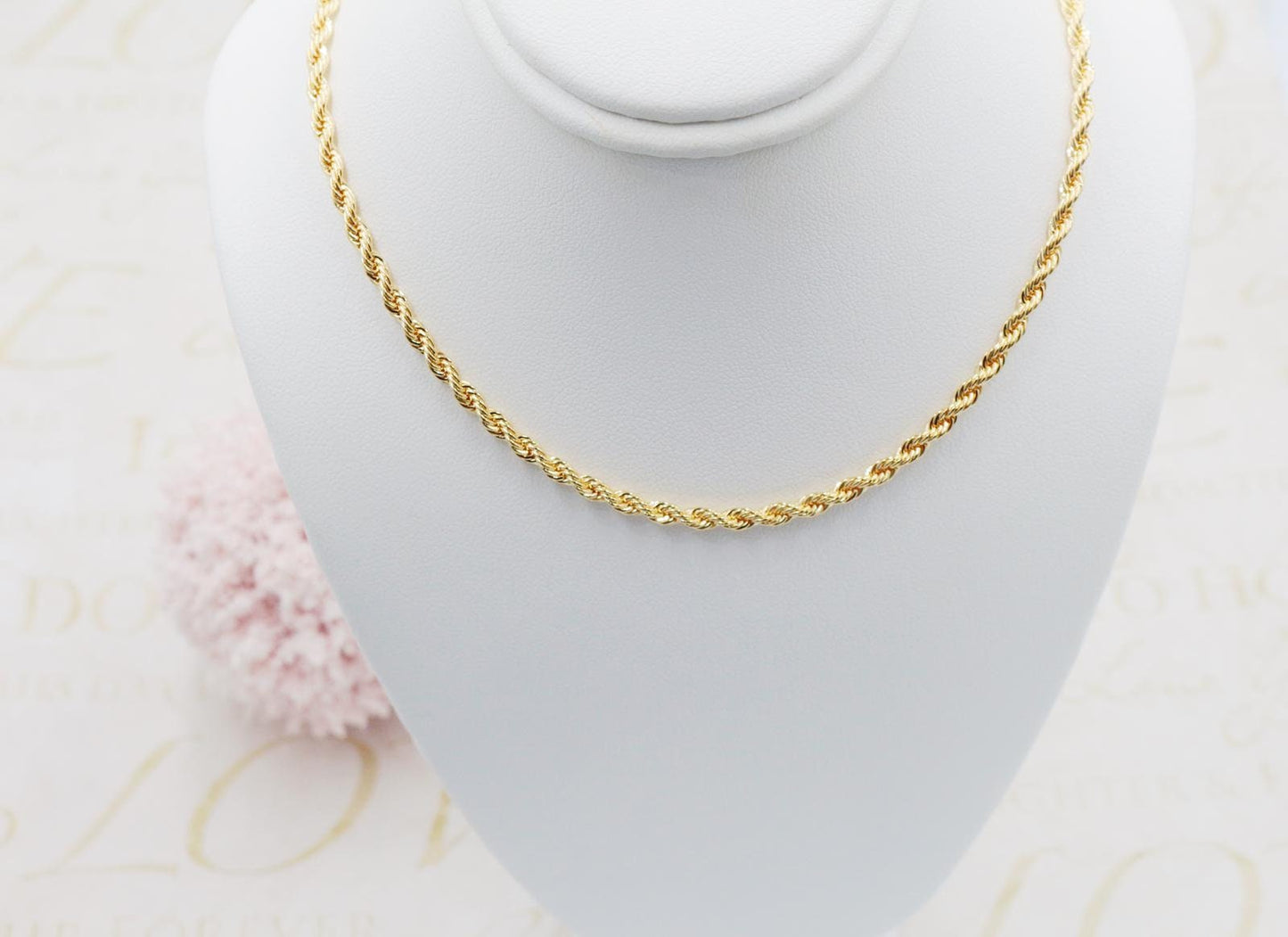 Rope Chain Choker 2mm, 3mm