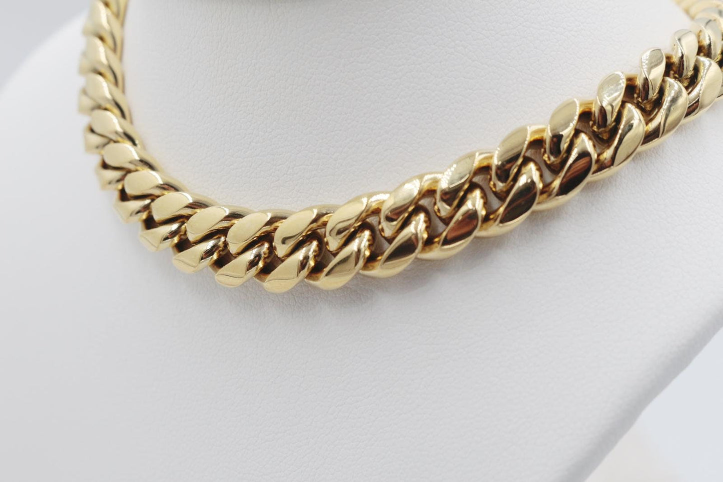 Cuban Link Chain with Open Box Clasp Choker & Necklace 6mm, 8mm, 10mm, 14mm
